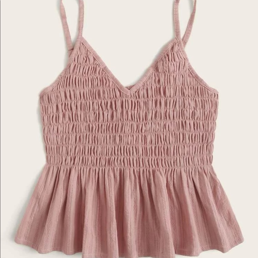 Pink crop tank small